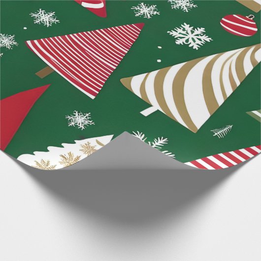 kerstboomlandinpakpapier cadeaupapier (Hoek)