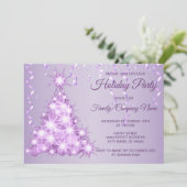 kerstboomlavender Feestdagen Kaart (Staand voorkant)