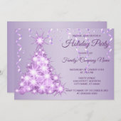 kerstboomlavender Feestdagen Kaart (Voorkant / Achterkant)