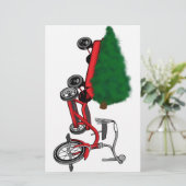 kerstboomlevering briefpapier (Staand voorkant)