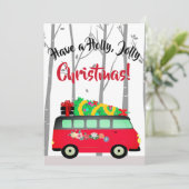 kerstboomlevering Van kerstkaart (Staand voorkant)