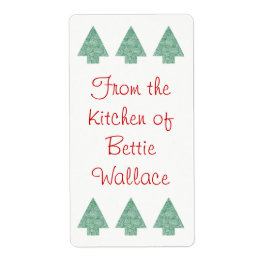 kerstboomlijn etiket