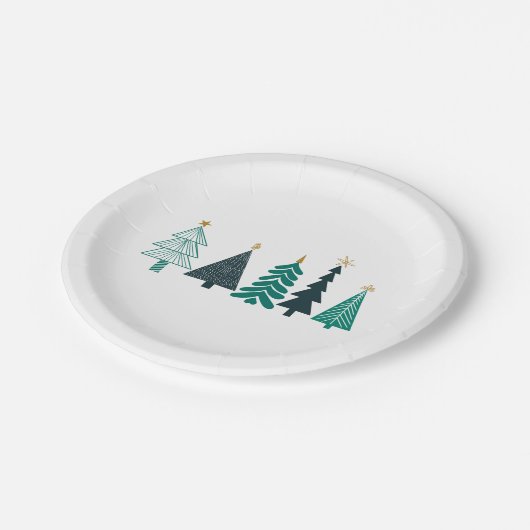 kerstboomlijnpapier Bord (Gekanteld)