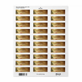 Kerstboomlinten Retouradreslabel Etiket (Full Sheet)