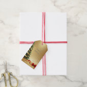 Kerstboomlinten Vakantiecadeau-etiket Cadeaulabel (Met Touw)