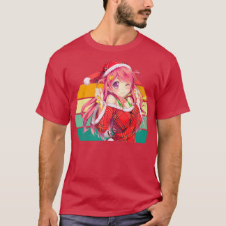 kerstboomluiden met Anime Girl T-shirt