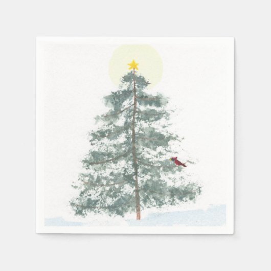 kerstboomluiers servet (Voorkant)