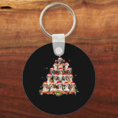 kerstboomluis met lug T-shirt voor kerstmis Sleutelhanger (Voorkant)