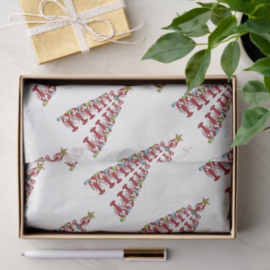 kerstboomluis Nautisch strand Tissuepapier (Geschenk)