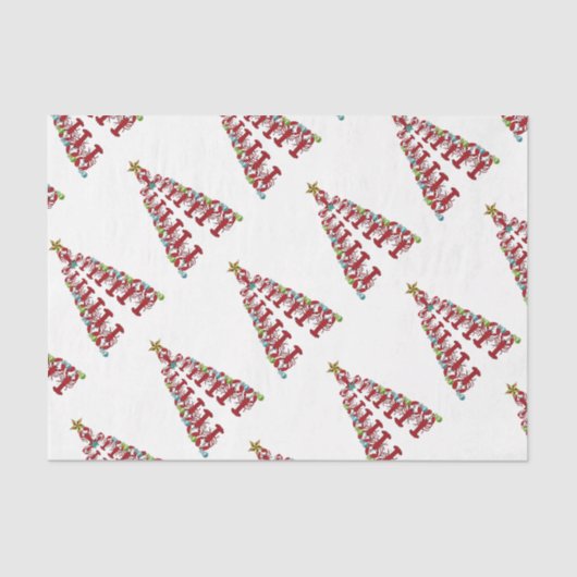 kerstboomluis Nautisch strand Tissuepapier (Voorkant)