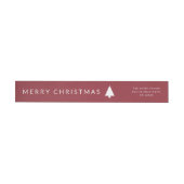 kerstboomminimalistische Bourgogne Retouradres (Individueel)