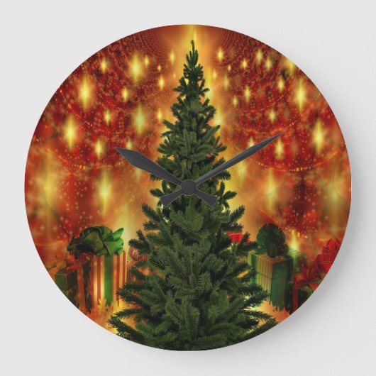 kerstboommuur grote klok (Voorkant)