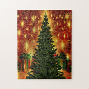 kerstboommuur legpuzzel