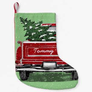  kerstboomnaam Red Truck Kleine Kerstsok