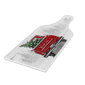  kerstboomnaam rode vrachtwagen Rustisch Snijplank (Hoek)