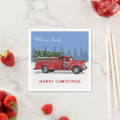  kerstboomnaam Rode Vrachtwagen Servet (Insitu)