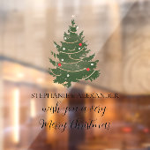 kerstboomnamen Merry Kerstry Raamsticker (Vel 2)
