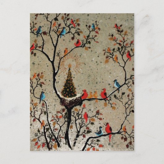 Kerstboomnest ~ Briefkaart (Voorkant)