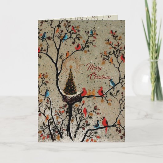 Kerstboomnesten - (Meer opties) -kaarten Feestdagen Kaart (Voorkant)