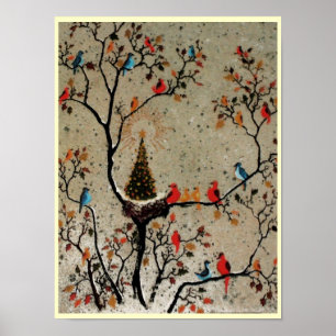 Kerstboomnesten ~ Print Poster