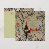 Kerstboomnesten ~ Uitnodigingen (Voorkant / Achterkant)