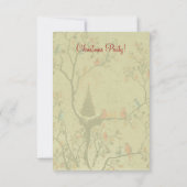 Kerstboomnesten ~ Uitnodigingen (Achterkant)