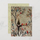 Kerstboomnesten ~ Uitnodigingen (Voorkant / Achterkant)