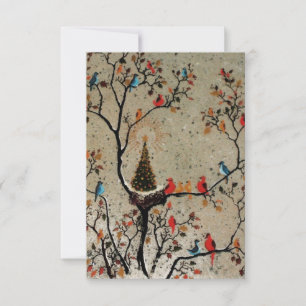 Kerstboomnesten ~ Uitnodigingen