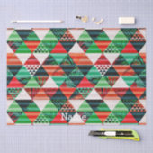 kerstboomontwerp vol kleuren, gelukkig nieuw tissuepapier (Craft)