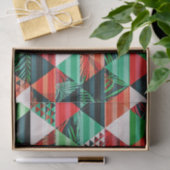 kerstboomontwerp vol kleuren, gelukkig nieuw tissuepapier (Geschenk)