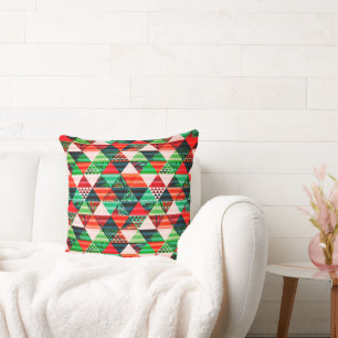 kerstboomontwerp vol kleuren gooien kussens
