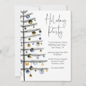 kerstboomornament-feestdag kaart (Voorkant)