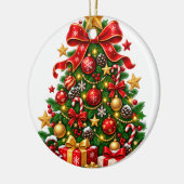 Kerstboomornament Keramisch Ornament (Links)