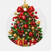 Kerstboomornament Keramisch Ornament (Achterkant)