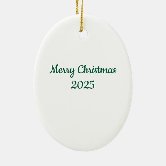 Kerstboomornament Keramisch Ornament (Achterkant)