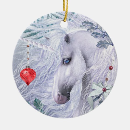 kerstboomornament keramisch ornament (Voorkant)