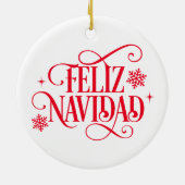 Kerstboomornament Keramisch Ornament (Achterkant)