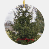 Kerstboomornament Keramisch Ornament (Achterkant)