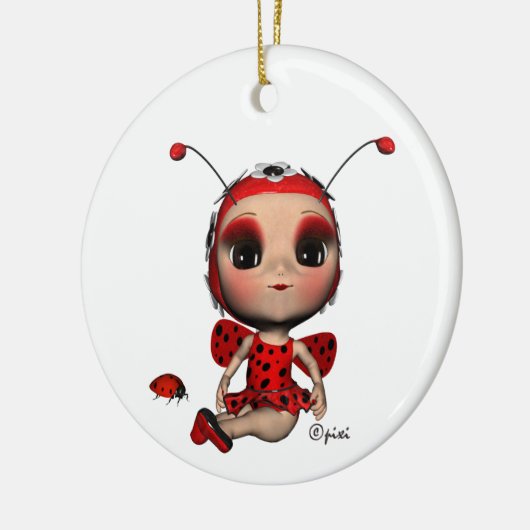 kerstboomornament keramisch ornament (Links)