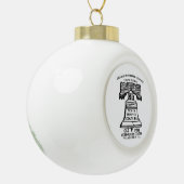 Kerstboomornament Keramische Bal Ornament (Links)
