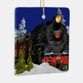 Kerstboomornament Oude Trein Keramisch Ornament (Rechts)