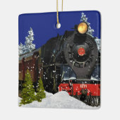 Kerstboomornament Oude Trein Keramisch Ornament (Links)