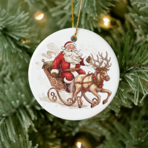 Kerstboomornament Sinterklaas Keramisch Ornament