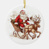 Kerstboomornament Sinterklaas Keramisch Ornament (Voorkant)