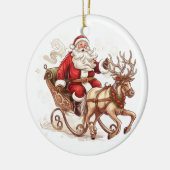 Kerstboomornament Sinterklaas Keramisch Ornament (Links)