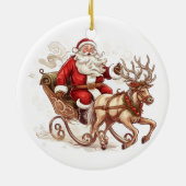 Kerstboomornament Sinterklaas Keramisch Ornament (Achterkant)