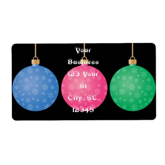 kerstboomornament Thunder_Cove Etiket (Voorkant)