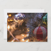 Kerstboomornament Vakantielichten Feest Kaart (Achterkant)