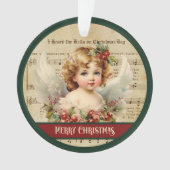 Kerstboomornament Vintage Engel Ornament (voorkant)