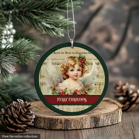 Kerstboomornament Vintage Engel Ornament